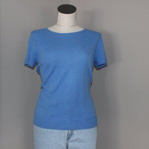 100% Cashmere Short Sleeve Sweater